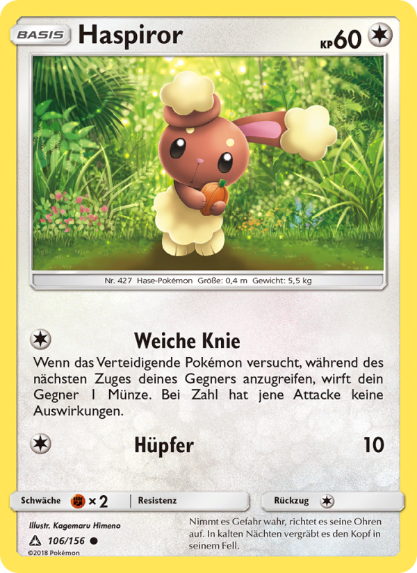 Haspiror 106 — Ultra Prism (German Pokémon TCG card)