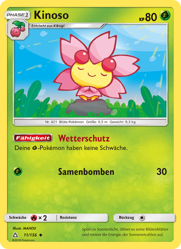 Kinoso 11 — Ultra Prism (German Pokémon TCG card)