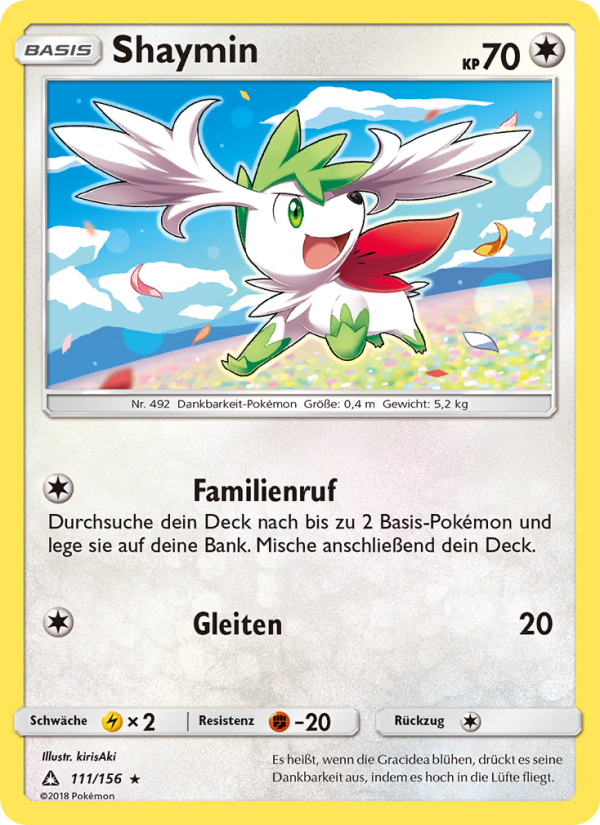 Shaymin 111 — Ultra Prism (German Pokémon TCG card)