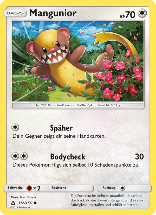 Mangunior 112 — Ultra Prism (German Pokémon TCG card)
