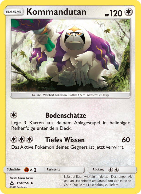 Kommandutan 114 — Ultra Prism (German Pokémon TCG card)