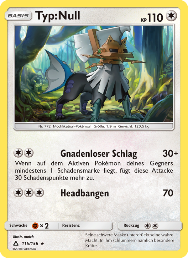 Typ:Null 115 — Ultra Prism (German Pokémon TCG card)