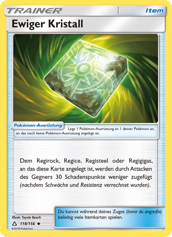 Ewiger Kristall 118 — Ultra Prism (German Pokémon TCG card)
