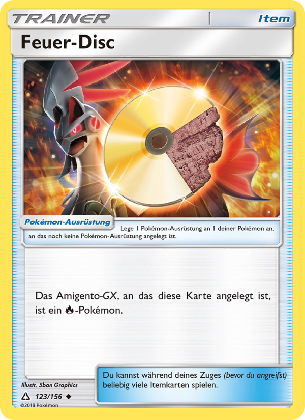 Feuer-Disc 123 — Ultra Prism (German Pokémon TCG card)