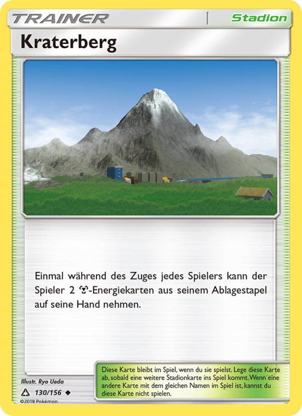 Kraterberg 130 — Ultra Prism (German Pokémon TCG card)