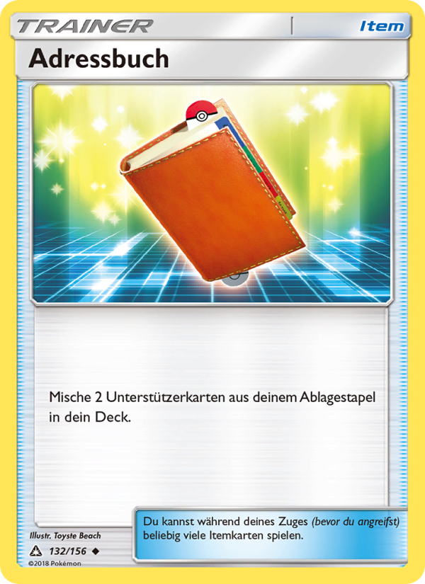 Adressbuch 132 — Ultra Prism (German Pokémon TCG card)