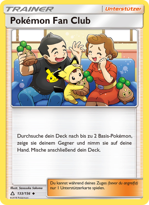Pokémon Fan Club 133 — Ultra Prism (German Pokémon TCG card)