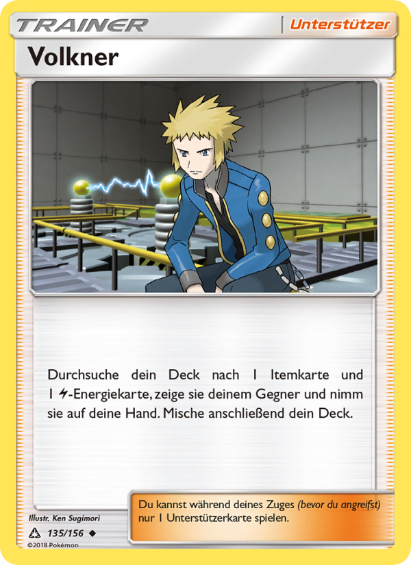 Volkner 135 — Ultra Prism (German Pokémon TCG card)