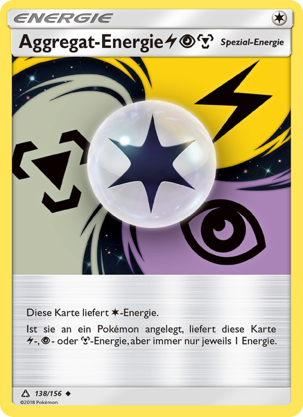 Aggregat-Energie LightningPsychicMetal 138 — Ultra Prism (German Pokémon TCG card)