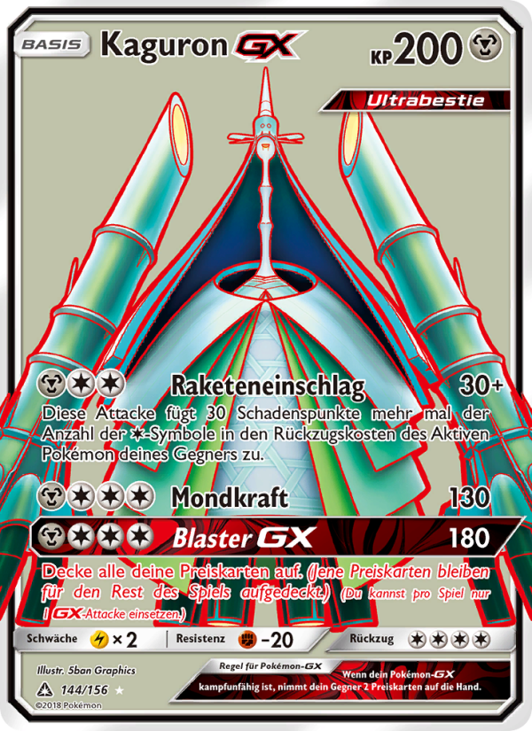 Kaguron GX 144 — Ultra Prism (German Pokémon TCG card)