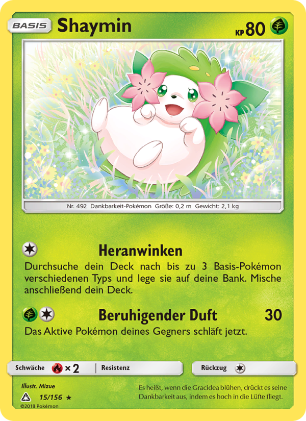 Shaymin 15 — Ultra Prism (German Pokémon TCG card)