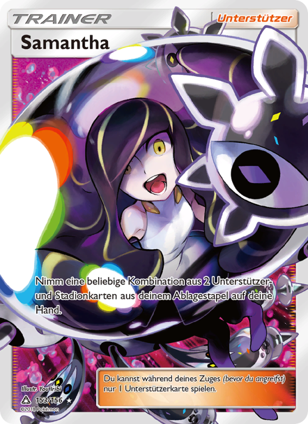 Samantha 153 — Ultra Prism (German Pokémon TCG card)