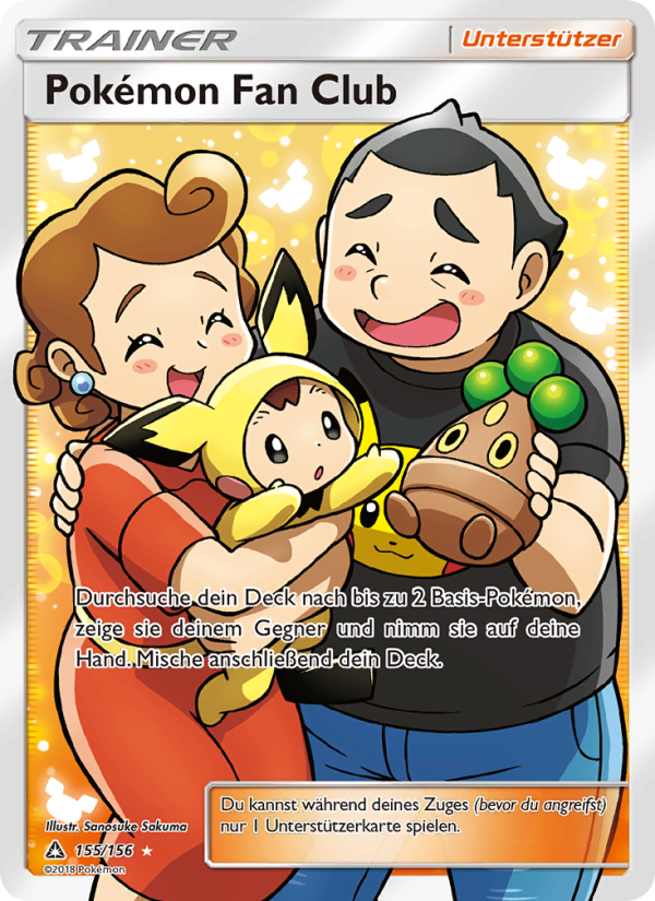 Pokémon Fan Club 155 — Ultra Prism (German Pokémon TCG card)