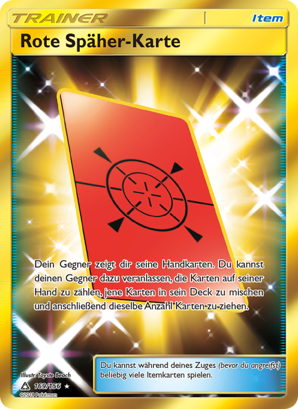 Rote Späher-Karte 169 — Ultra Prism (German Pokémon TCG card)