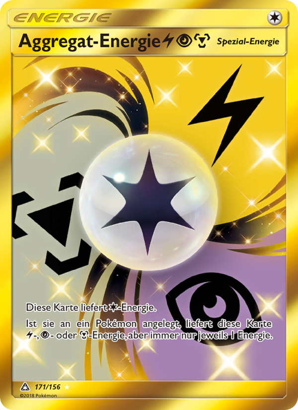 Aggregat-Energie LightningPsychicMetal 171 — Ultra Prism (German Pokémon TCG card)