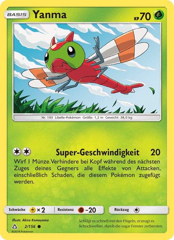 Yanma 2 — Ultra Prism (German Pokémon TCG card)