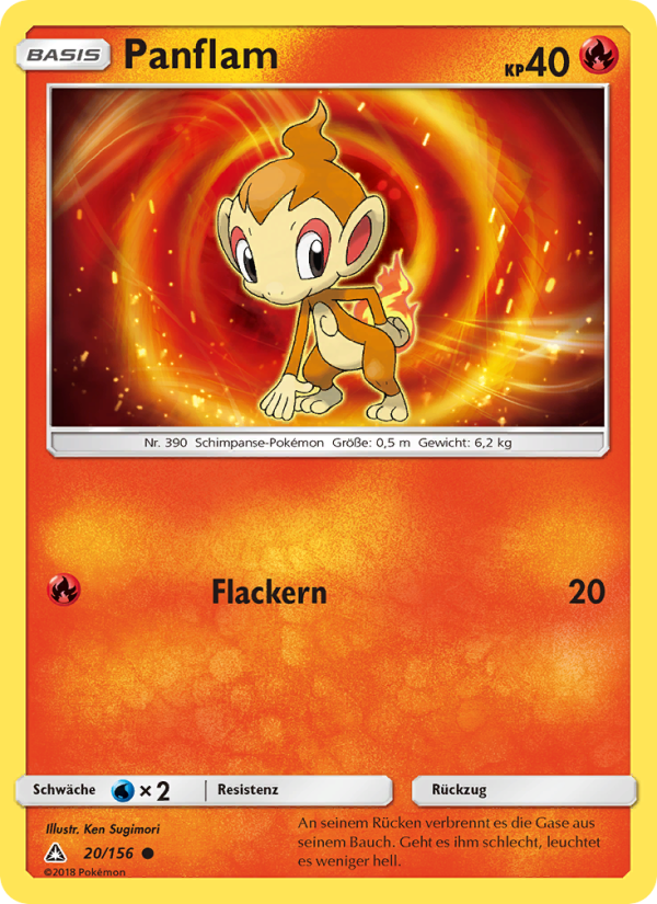 Panflam 20 — Ultra Prism (German Pokémon TCG card)