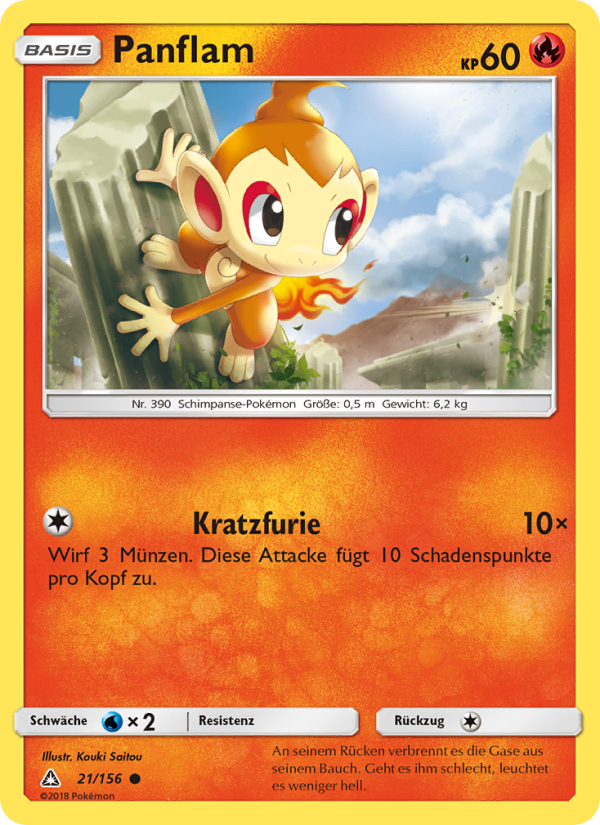 Panflam 21 — Ultra Prism (German Pokémon TCG card)