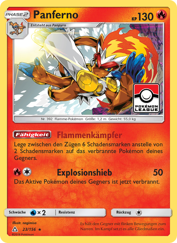 Panferno 23 — Ultra Prism (German Pokémon TCG card)