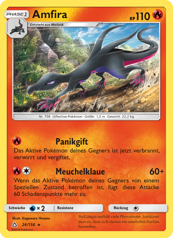 Amfira 26 — Ultra Prism (German Pokémon TCG card)