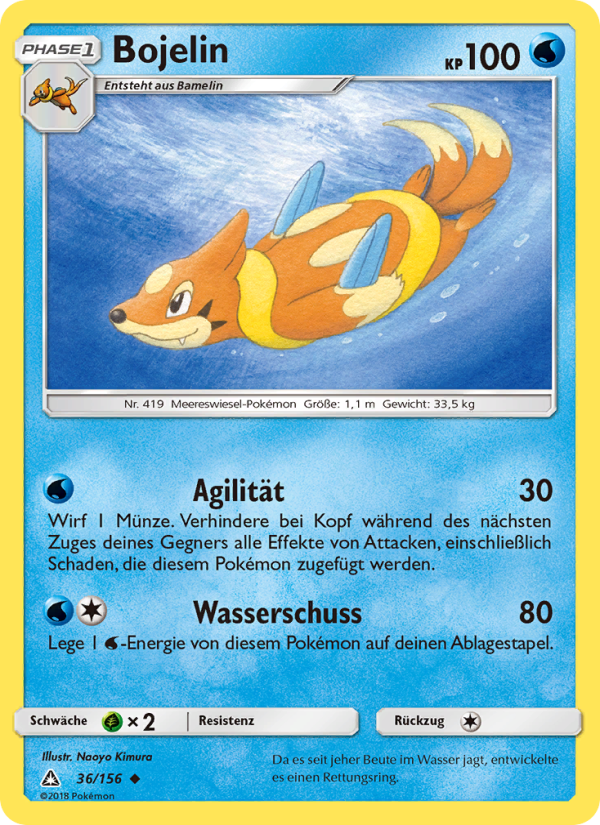 Bojelin 36 — Ultra Prism (German Pokémon TCG card)
