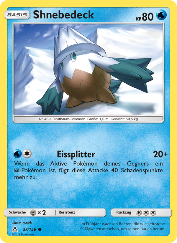 Shnebedeck 37 — Ultra Prism (German Pokémon TCG card)