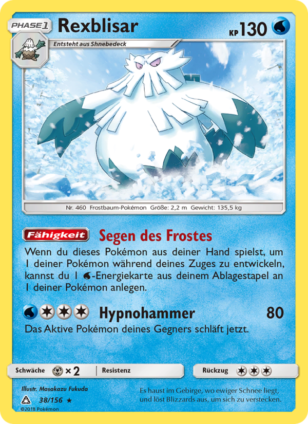 Rexblisar 38 — Ultra Prism (German Pokémon TCG card)