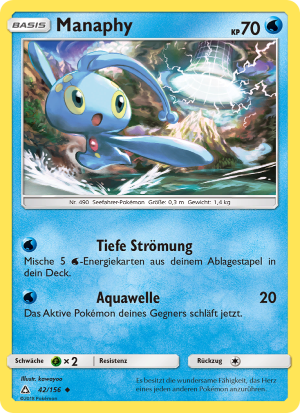 Manaphy 42 — Ultra Prism (German Pokémon TCG card)