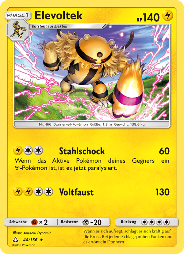 Elevoltek 44 — Ultra Prism (German Pokémon TCG card)