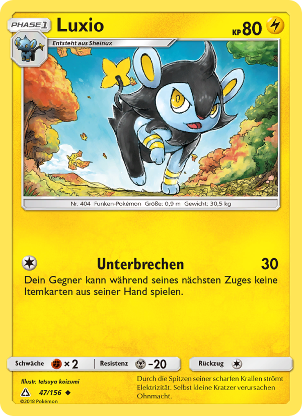Luxio 47 — Ultra Prism (German Pokémon TCG card)