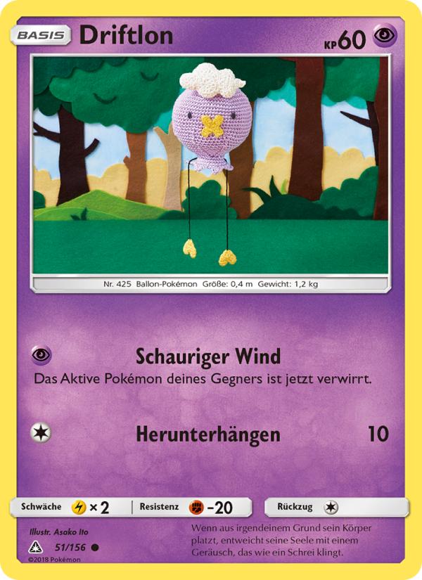 Driftlon 51 — Ultra Prism (German Pokémon TCG card)