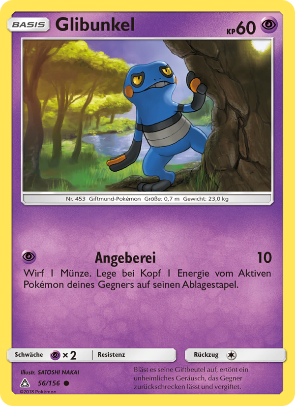 Glibunkel 56 — Ultra Prism (German Pokémon TCG card)