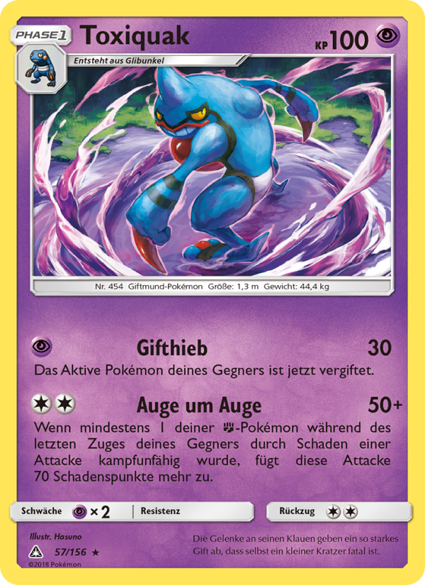 Toxiquak 57 — Ultra Prism (German Pokémon TCG card)