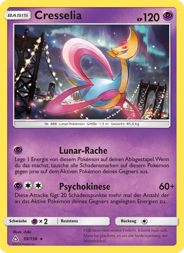 Cresselia 59 — Ultra Prism (German Pokémon TCG card)