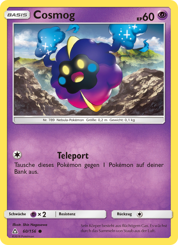 Cosmog 60 — Ultra Prism (German Pokémon TCG card)