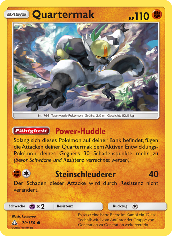 Quartermak 70 — Ultra Prism (German Pokémon TCG card)