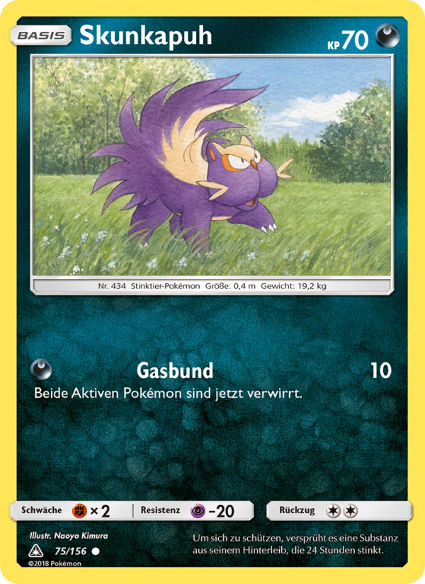 Skunkapuh 75 — Ultra Prism (German Pokémon TCG card)