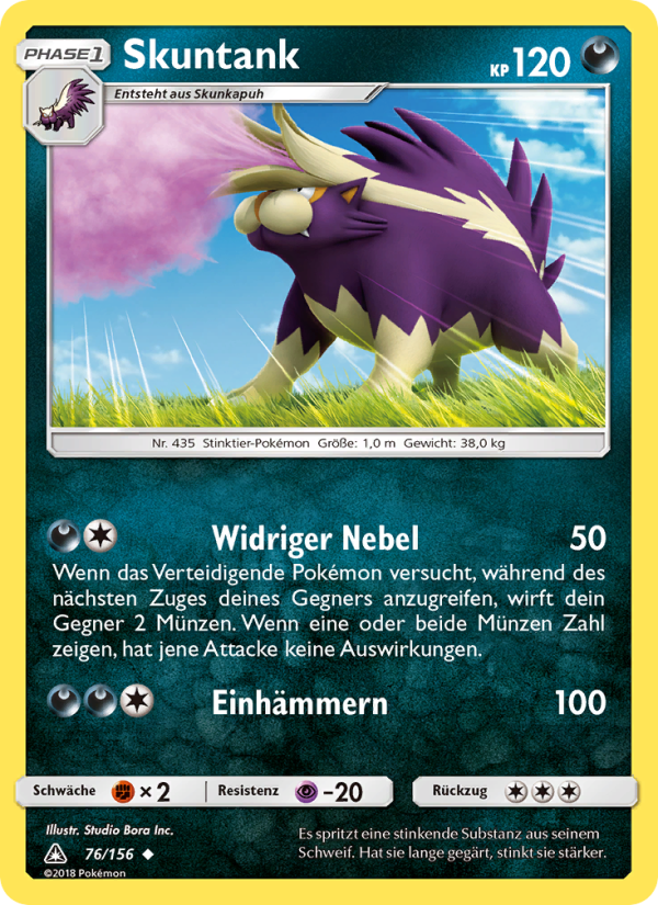 Skuntank 76 — Ultra Prism (German Pokémon TCG card)