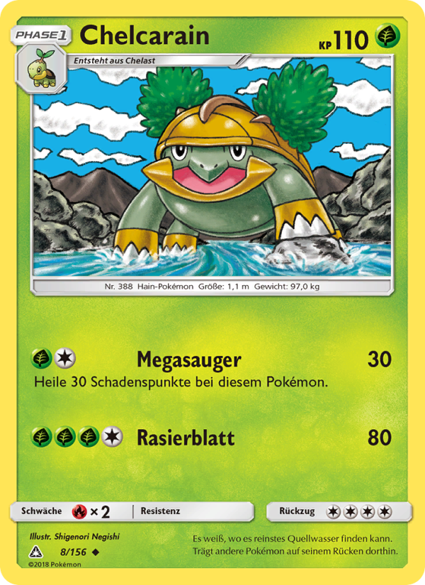 Chelcarain 8 — Ultra Prism (German Pokémon TCG card)