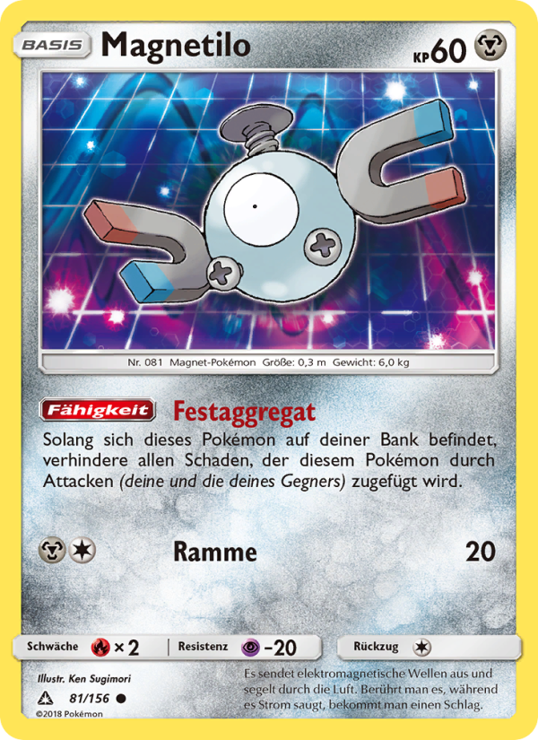 Magnetilo 81 — Ultra Prism (German Pokémon TCG card)