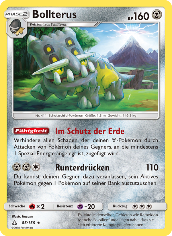 Bollterus 85 — Ultra Prism (German Pokémon TCG card)
