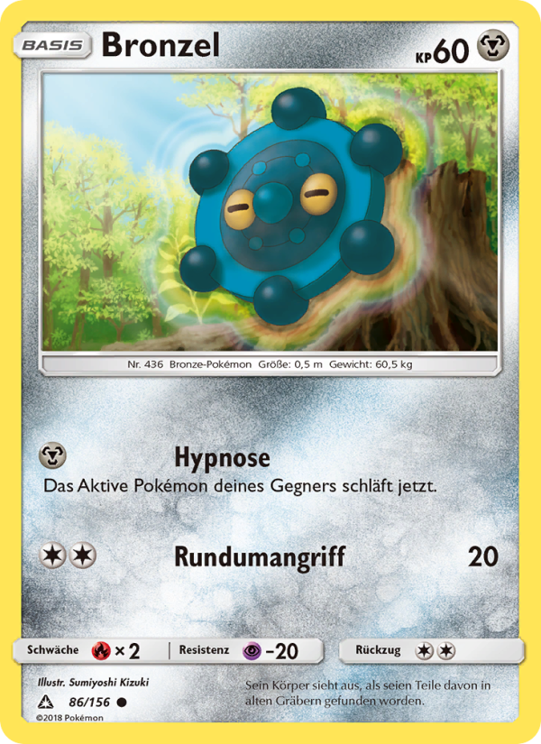 Bronzel 86 — Ultra Prism (German Pokémon TCG card)