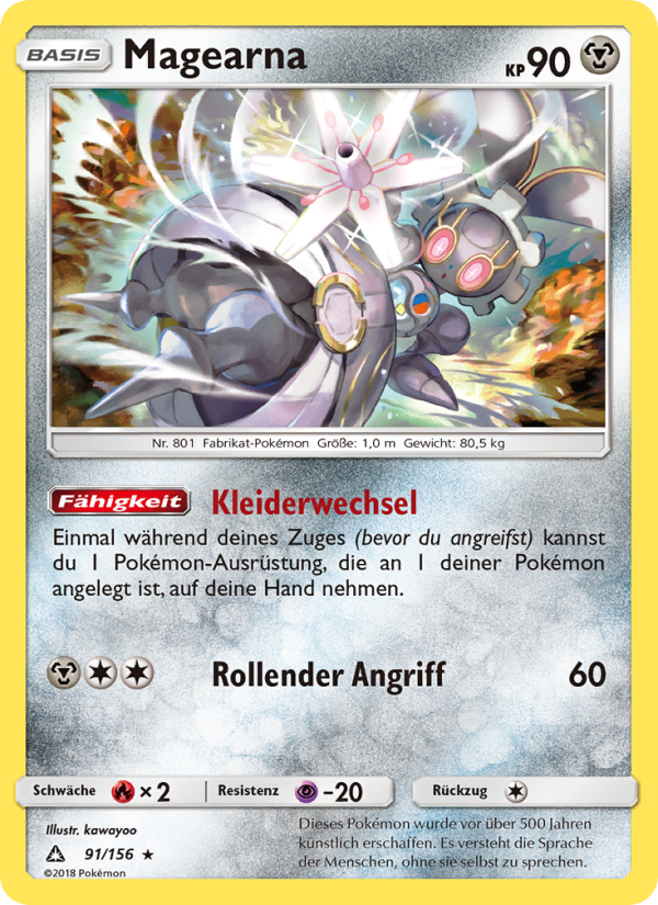 Magearna 91 — Ultra Prism (German Pokémon TCG card)