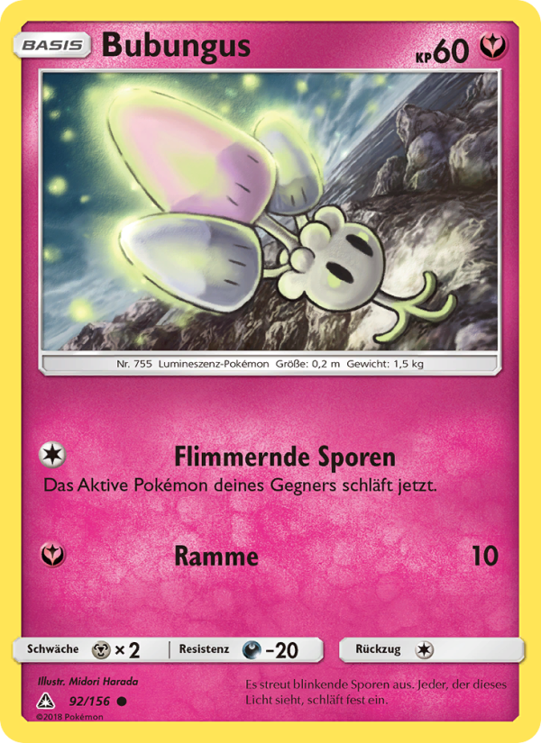 Bubungus 92 — Ultra Prism (German Pokémon TCG card)