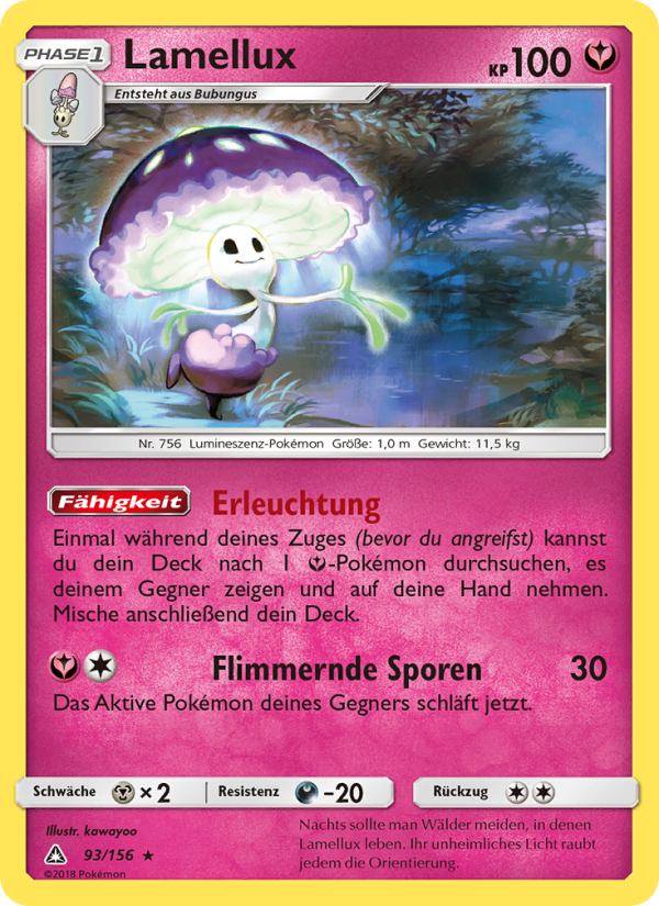 Lamellux 93 — Ultra Prism (German Pokémon TCG card)