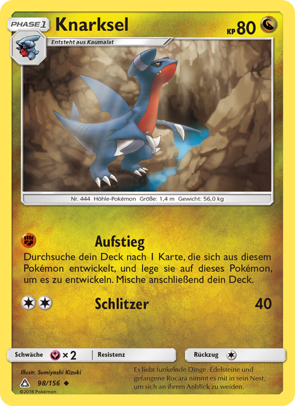 Knarksel 98 — Ultra Prism (German Pokémon TCG card)