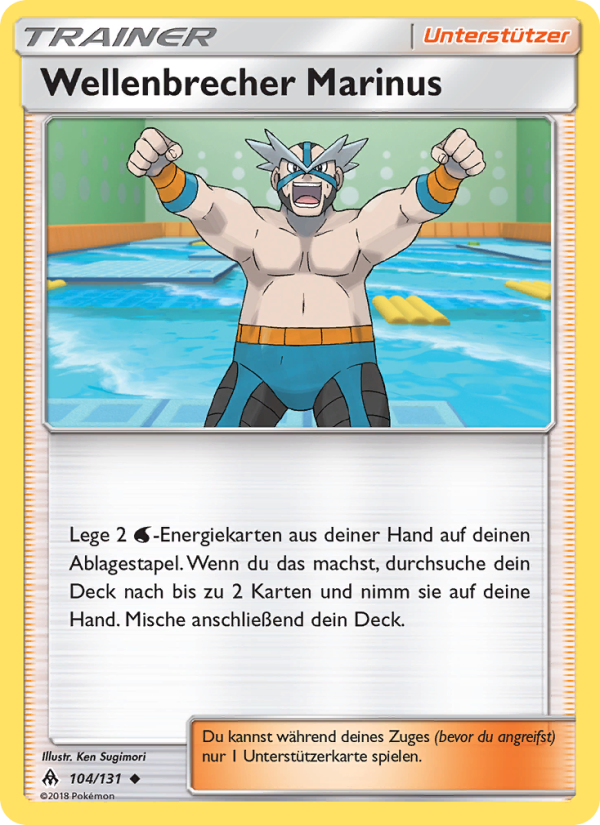 Wellenbrecher Marinus 104 — Grauen Der Lichtfinsternis (German Pokémon TCG card)