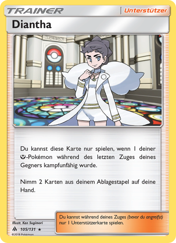 Diantha 105 — Grauen Der Lichtfinsternis (German Pokémon TCG card)