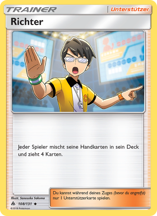 Richter 108 — Grauen Der Lichtfinsternis (German Pokémon TCG card)