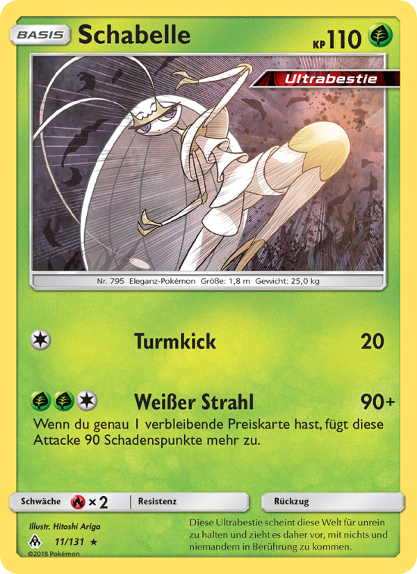 Schabelle 11 — Grauen Der Lichtfinsternis (German Pokémon TCG card)